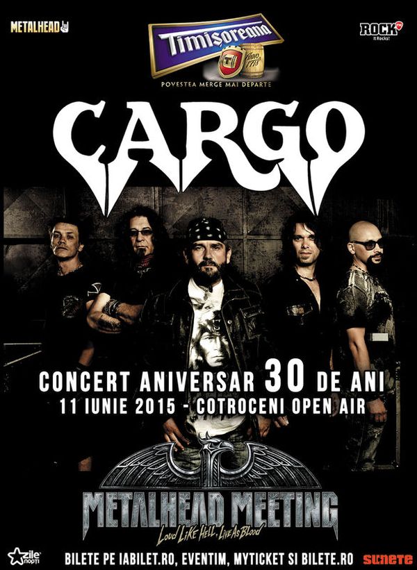 Cargo sarbatoreste 30 de ani de cariera pe 11 iunie la Cotroceni Open Air in Bucuresti